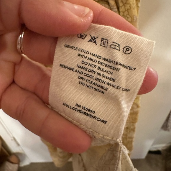 Spell Mossy Strappy Midi Dress in Lemonade 🍋 XS - Picture 8 of 11